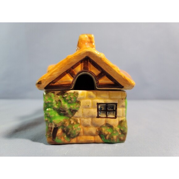 Cottage Butter Dish Beswick Pottery Pot Jam Preserve Marmalade VTG Hand Painted - Picture 2 of 8